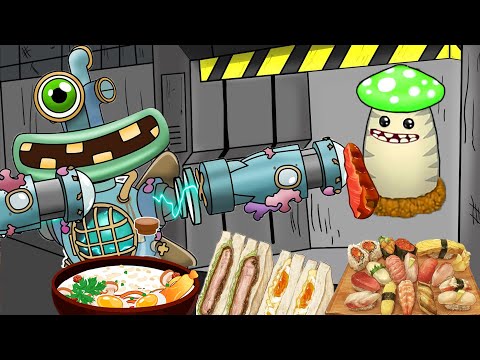 ASMR Mukbang | Delicious Water Epic Wubbox vs Dipsters La - My Singing Monsters