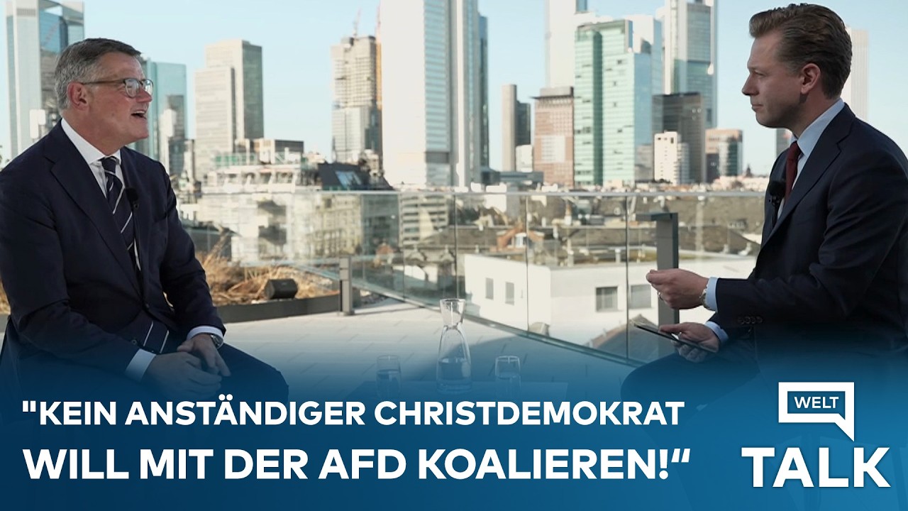 WELT TALK SPEZIAL: Sachsen-Anhalt? "Kein anständiger Christdemokrat will mit der AfD koalieren!"