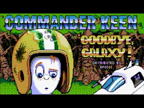 Commander Keen 4 patched for composite color CGA, captured from real hardware