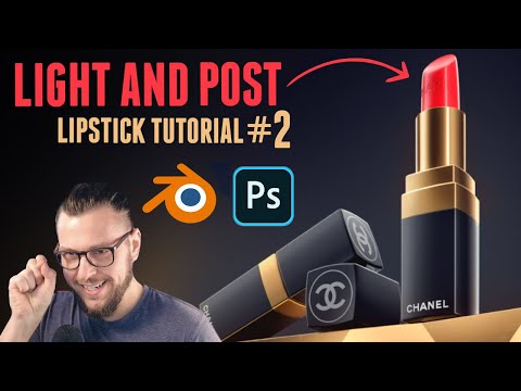 Lipstick Product Rendering Tutorial // Lighting and Postproduction in Photoshop