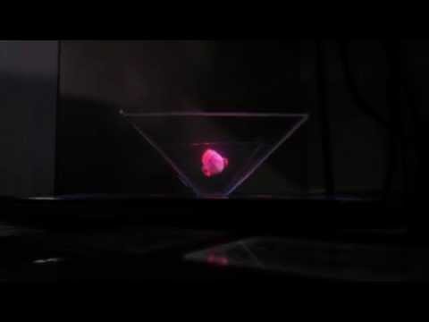 3D hologram pyramid with smartphone DIY