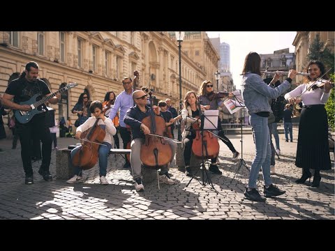 Flashmob de Ziua Europei cu Orchestra Simfonică București/Europe Day Flashmob in Bucharest, Romania