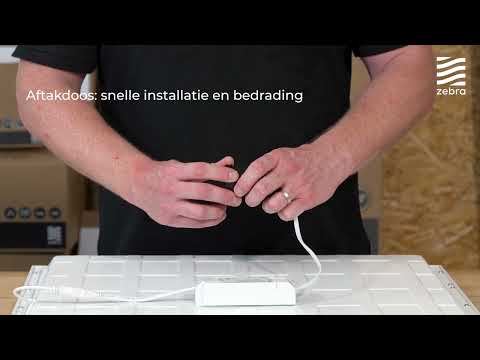 Zebra Z-PAN LED paneel 3cct multilumen ugr19 595x595mm faseaansnijding >80° - IP20 wit PAN014