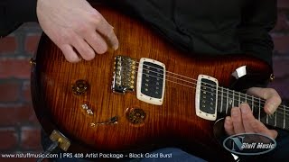 Video thumbnail for PRS 408 Artist Package - Black Gold Burst by N Stuff Music