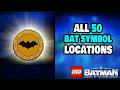 ALL 50 Bat Symbol Locations In LEGO Batman Legacy Of The Dark Knight