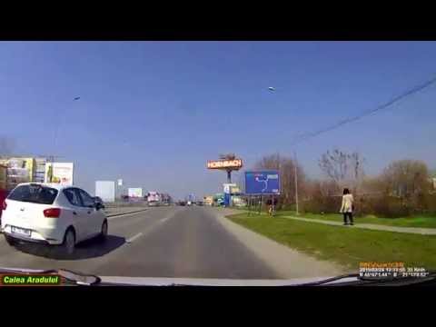 Driving in Timişoara: Calea Aradului - Str. Fervenţia. Timelapse 2x