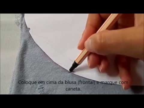 Tutorial: Blusa reta vira mullet redondo