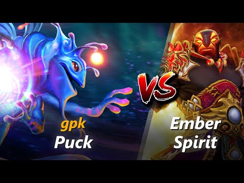 gpk mid Puck vs Ember Spirit | First 10 minutes