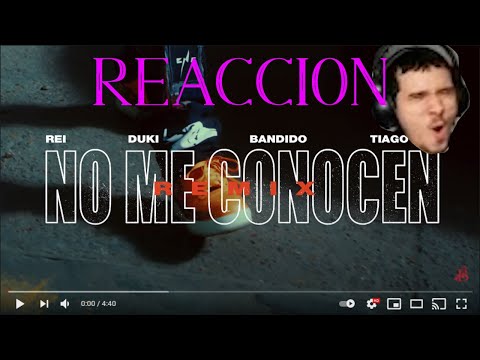 REACCION a NO ME CONOCEN (REMIX) - BANDIDO, DUKI, REI, TIAGO PZK *rompieron la escena argentina*