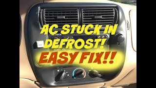 How to fix Ford AC defrost only - Vacuum leak - vent bypass