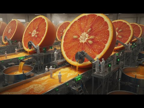 Inside the Orange Factory: How 1 Million Oranges Are Processed Into Juice Everyday