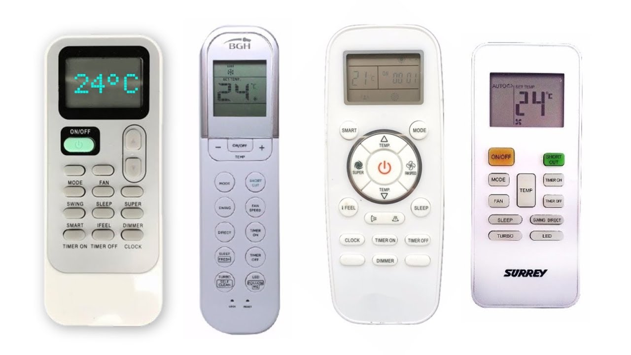 Funciones Control Remoto Aire Acondicionado Split Frio Calor - Parte 1