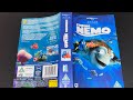 Opening Closing To Finding Nemo 2004 VHS UK