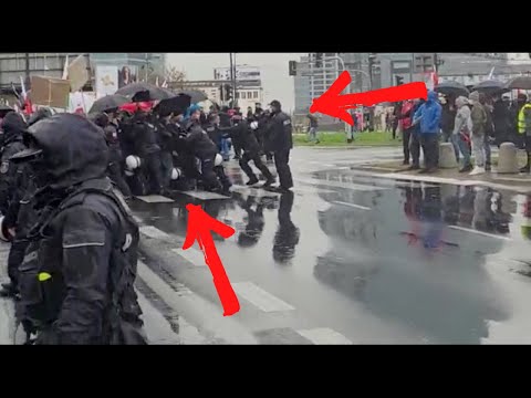 Przepychanki z policją