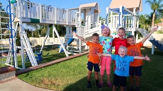 BEST BACKYARD PLAYGROUND EVER!!