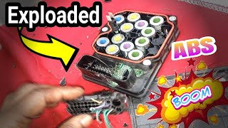 Why this car computer ABS module blew up. No Crank No Start. How to replace a ABS Module.