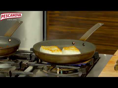 Pan-seared Chilean Sea Bass with Crispy Chickpeas & Chorizo