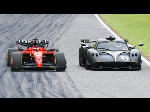 Ferrari F1 2023 SF-23 vs Pagani Huayara R 2022 - Imola GP