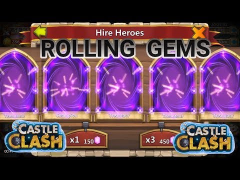 Badass 50K Gem Rolling just for FAME YES FAME Castle Clash