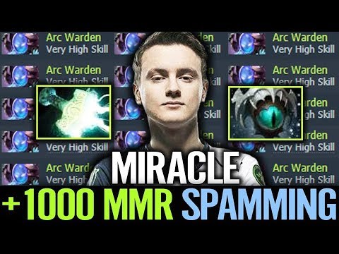 MIRACLE SPAMMING ARC WARDEN +1000 MMR - Most Cancer Player Dota 2 Miracle-
