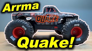 All-New Arrma Quake 223S BLX!  50mph 3S Brushless RC Monster Truck!