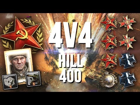 CRAZY ENDING: Greyshot117 Rallies the Axis [4v4] [SOV] [Hill 400] — Company of Heroes 2