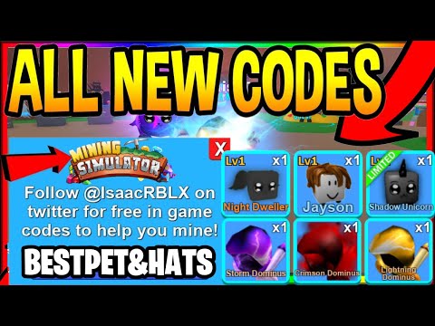 ALL * NEW WORKING* MINING SIMULATOR CODES 2020! - Mining Simulator Codes (Roblox) *ALL CODES*