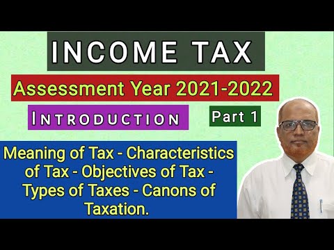 Income Tax I Income Tax Act 1961 I AY 2021 22 I Introduction I Part 1 I Khans Commerce Tutorial I