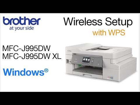 MFCJ995W set up wireless with WPS - Windows