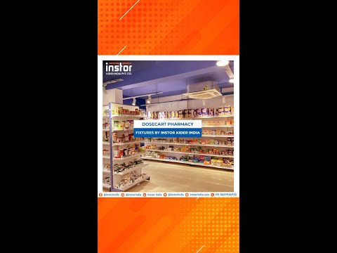 Instor grey supermarket billing counter