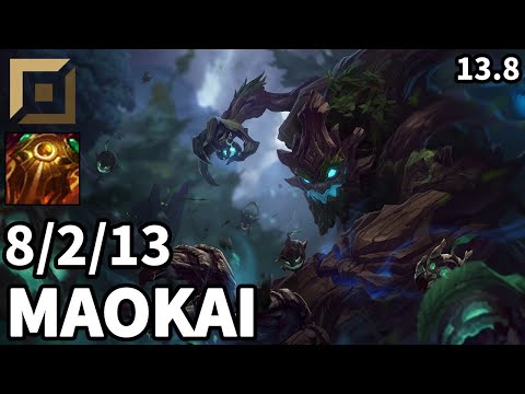 Maokai Top vs Fiora - EUW Master | Patch 13.8