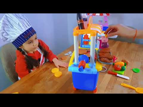 cooking and playing with toys..fun..learning..kids(lavina)