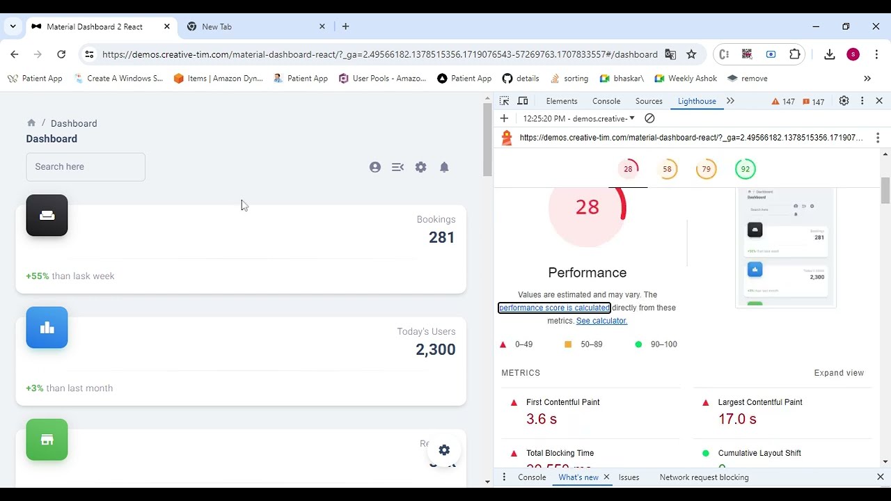 React JS Performance Tips: Chrome Lighthouse Report
