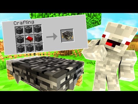 Er kann das BETT aus BEDROCK nicht abbauen😂.. Minecraft LUCKY BLOCK BEDWARS BATTLE