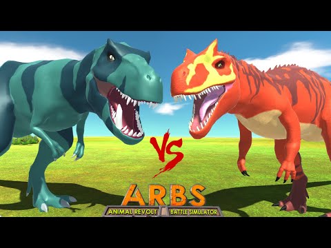 FANG Allosaurus vs FANG TREX - Animal Revolt Battle Simulator