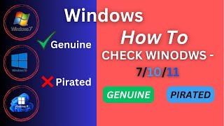 thumb for Kya Aapko Pata Hai Aapki Windows ओरिजिनल है या पायरेटेड है | Tech Guru | Amit Ghosh #windowstricks
