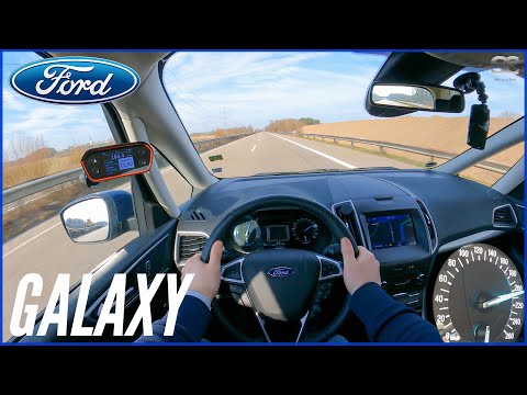 2021 Ford Galaxy 150HP - Autobahn Top Speed Drive POV