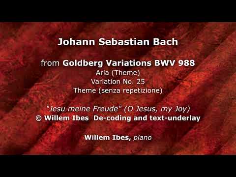 8-2. Bach: Goldberg Variations, Theme and Variation No. 25 (with de-coded score)