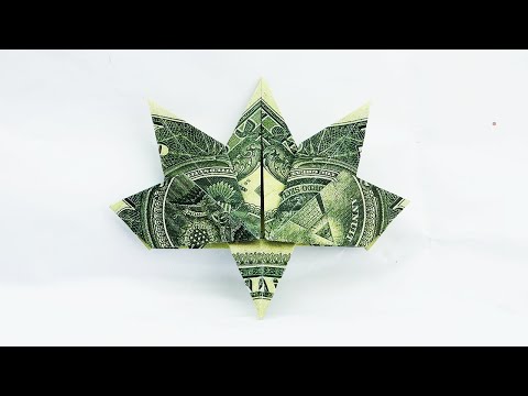 MOney Origami Maple Leaf