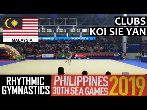 KOI SIE YAN from Malaysia | Clubs | Individual Rhythmic Gymnastics Final | SEAGames Philippines 2019