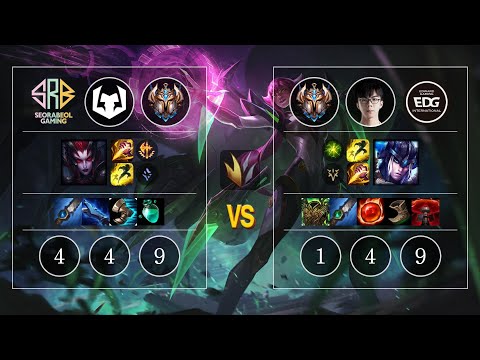 SRB Danchung Elise vs EDG JunJia Sejuani Jungle - KR Challenger Patch 10.10