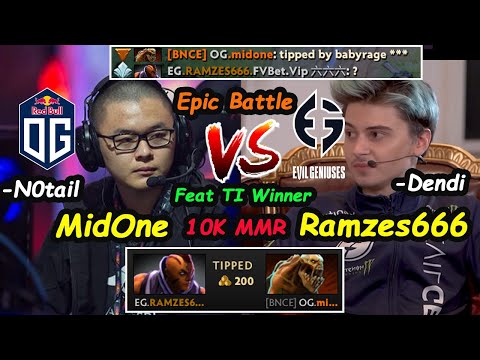 10K MMR MATCH UP EPICGAME EG Ramzes666 [Anti Mage] vs OG.Midone [Lifestealer] Dota2 pro Gameplay