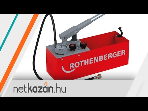 Rothenberger RP 50 S Precíziós próbapumpa 2 szelepes szivattyúházzal, 1 bar osztású manométerrel + Ajándék fogó készlettel