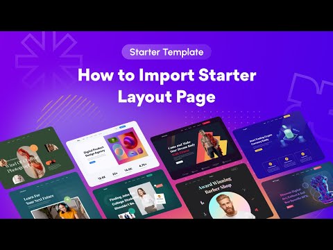 How to import the Divi Essential Starter Layouts
