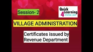 Download Lagu Village Administration- Certificate issued by Revenue Department | TNPSC VAO| Thumbnail