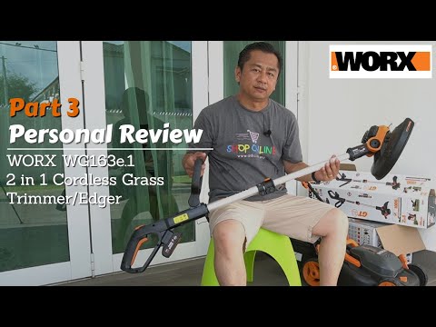 Worx 20V MAX akumuliatorinė žoliapjovė WG163E.2 1x2Ah video