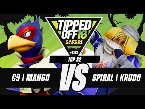 Tipped Off 16: Safari - C9 | Mang0 (falco) vs Spiral | Krudo (Sheik) - SSBM Singles Top 32 WQF