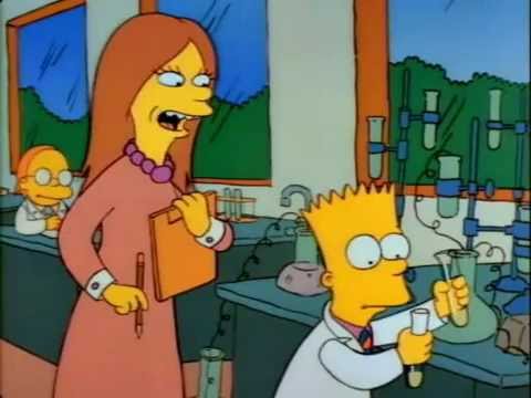 Bart Simpson Mixes Acids and Bases s01e02 Bart the Genius