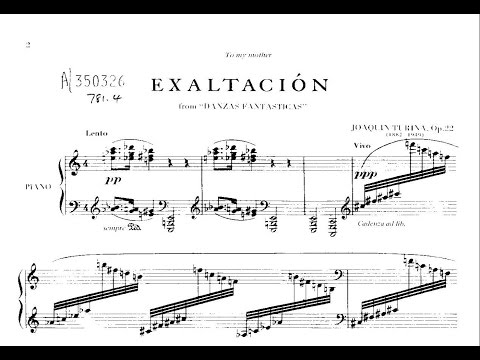 Danzas fantásticas I: Exaltación - Turina (Alicia de Larrocha) (score)