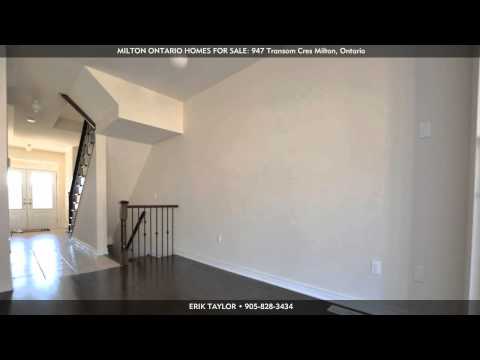 MILTON ONTARIO HOMES FOR SALE: 947 Transom Cres, Milton, Ontario - Virtual Tour